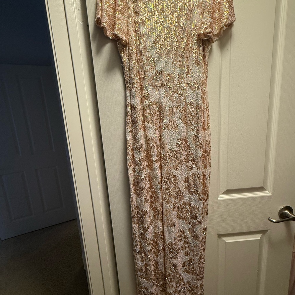 Elegant Sequin Evening Gown